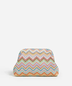 SIENNA STRAW CLUTCH BAG