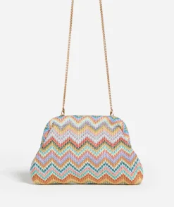 SIENNA STRAW CLUTCH BAG