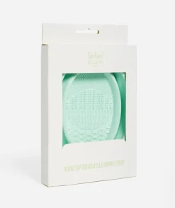 SILICONE MAKEUP BRUSH CLEANING TRAY