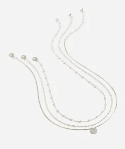 SILVER PEARL CHAIN NECKLACE PACK