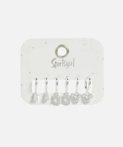 SILVER PLATED CELESTIAL HUGGIE EARRING PACK