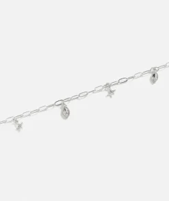 SILVER PLATED CHARM NECKLACE