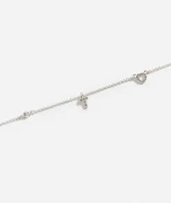 SILVER PLATED HEART ALPHABET NECKLACE