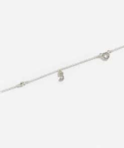 SILVER PLATED HEART ALPHABET NECKLACE