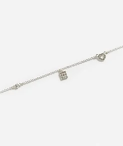 SILVER PLATED HEART ALPHABET NECKLACE