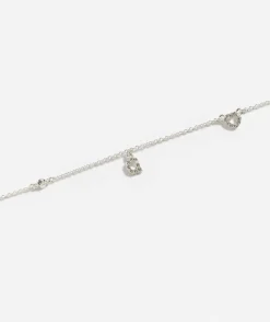 SILVER PLATED HEART ALPHABET NECKLACE