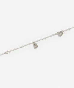 SILVER PLATED HEART ALPHABET NECKLACE