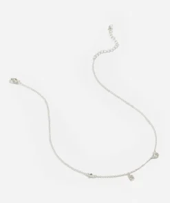 SILVER PLATED HEART ALPHABET NECKLACE