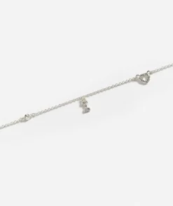 SILVER PLATED HEART ALPHABET NECKLACE