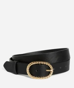 SLOAN GOLD TWIST OVAL BUCKLE BELT