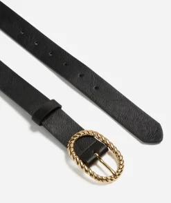 SLOAN GOLD TWIST OVAL BUCKLE BELT
