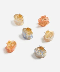 SMALL SHELL HAIR CLIP PACK