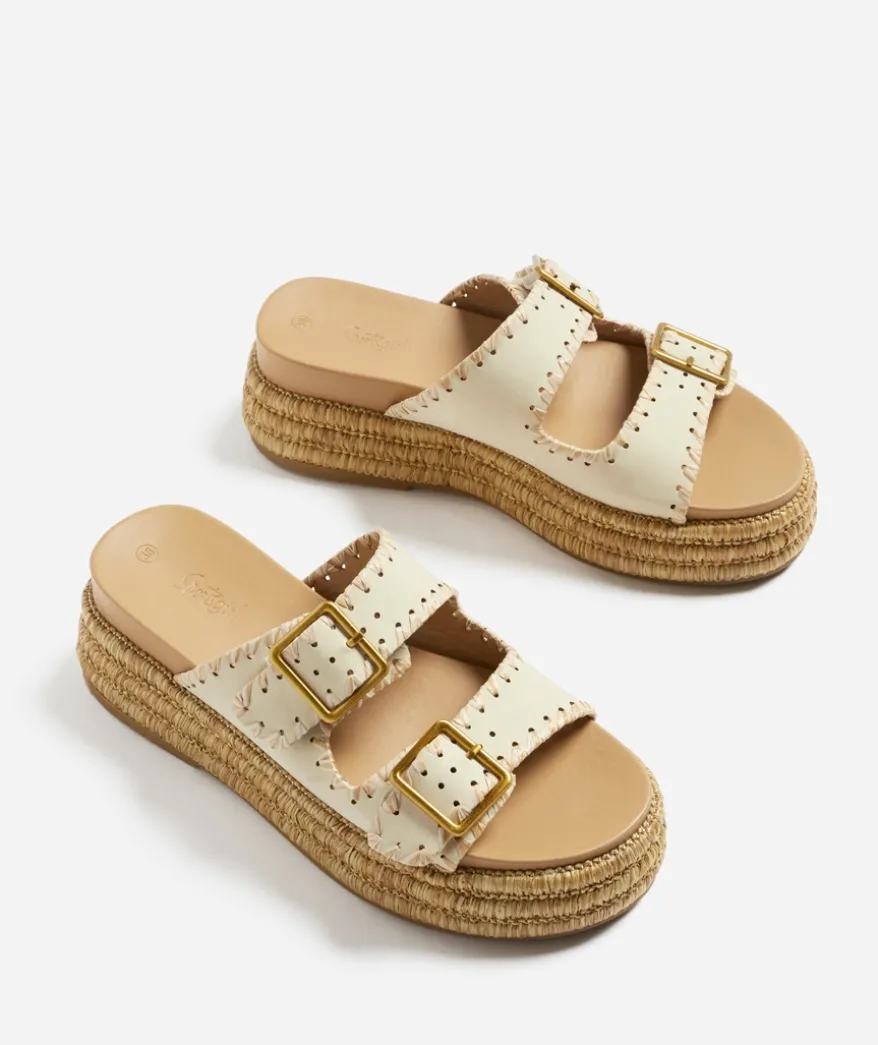 SOFIA NATURAL PLATFORM SANDAL