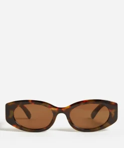 SOFIA OVAL SUNGLASSES - LEOPARD