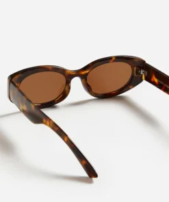 SOFIA OVAL SUNGLASSES - LEOPARD