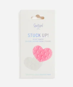 STUCK UP! HEART SILICONE SUCTION PHONE STICKER