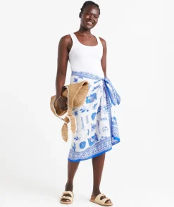 SUMMER SARONG - SANTORINI PRINT