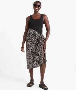 SUMMER SARONG - SKETCH FLOWER PRINT