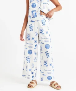 SUNNY LINEN BLEND TAILORED PANT