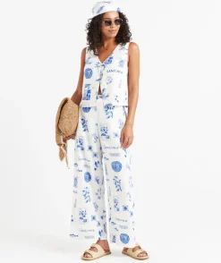 SUNNY LINEN BLEND TAILORED PANT
