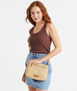 SYLVIA STRAW SLING BAG