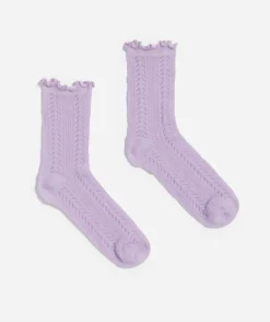 TEXTURED FRILL EDGE SOCK
