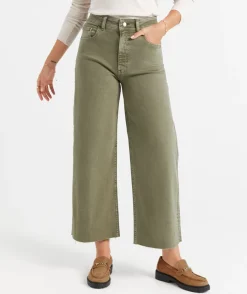 THE CROPPED WIDE STRETCH DENIM JEAN