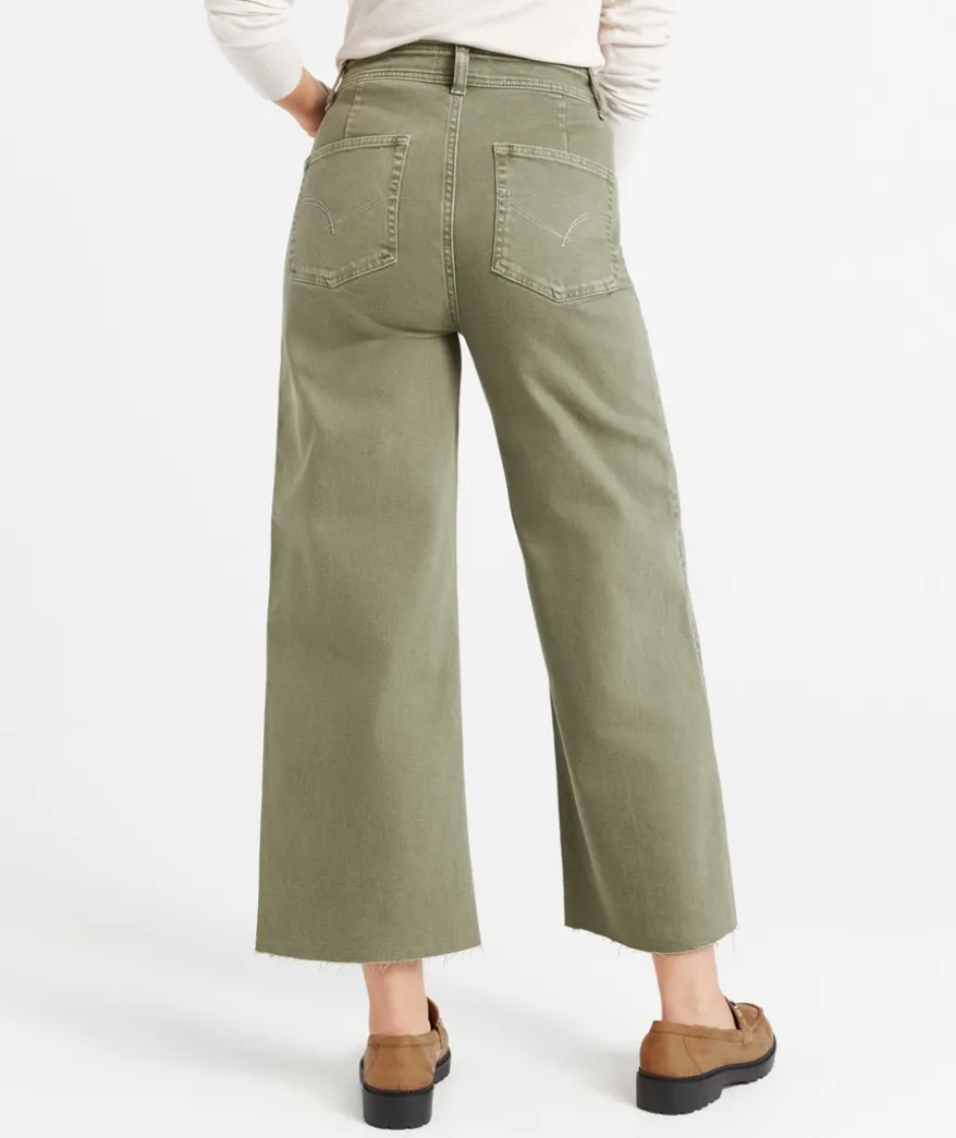 THE CROPPED WIDE STRETCH DENIM JEAN