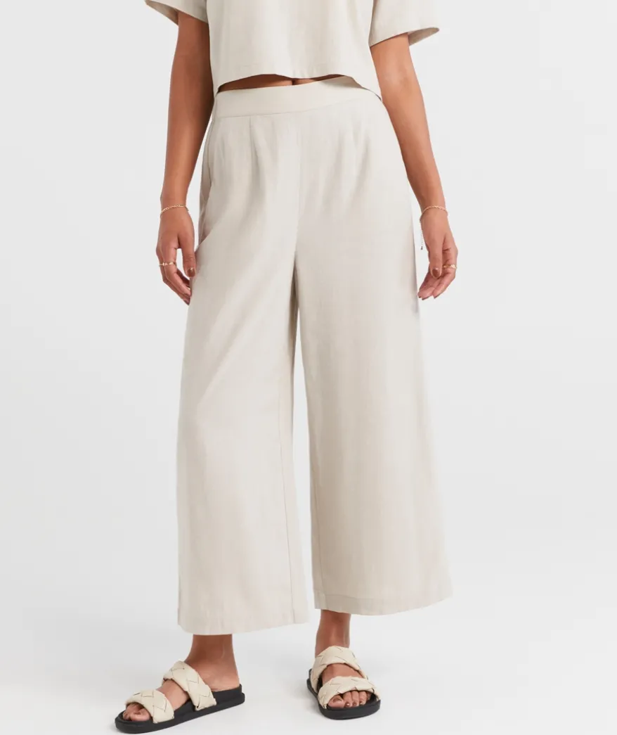 THE EUROPEAN LINEN BLEND CULOTTE
