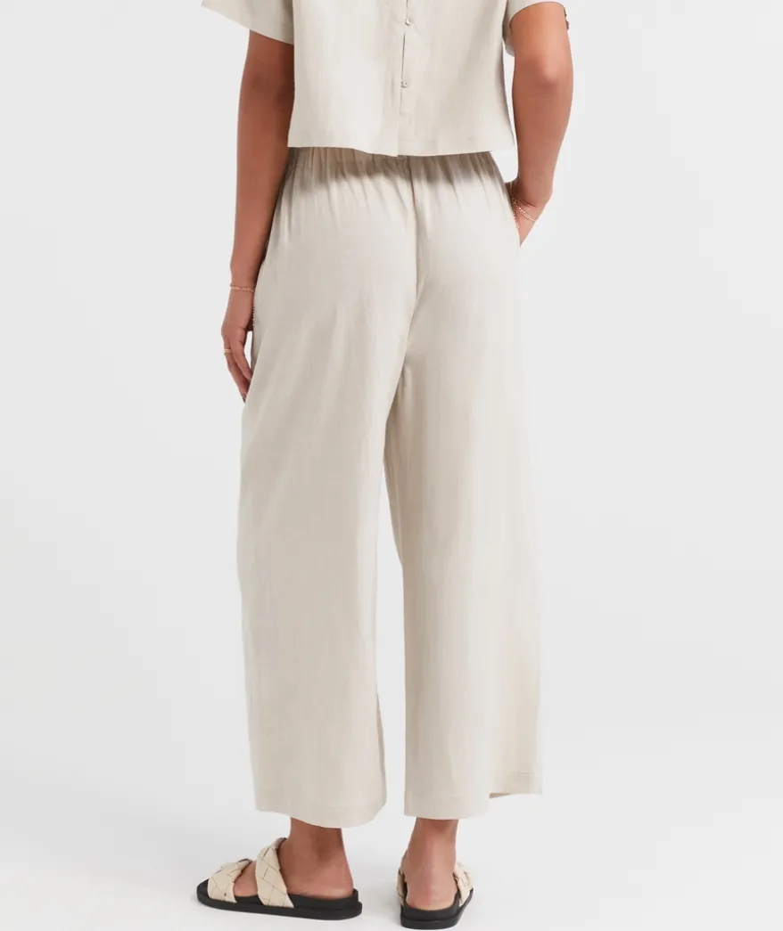 THE EUROPEAN LINEN BLEND CULOTTE