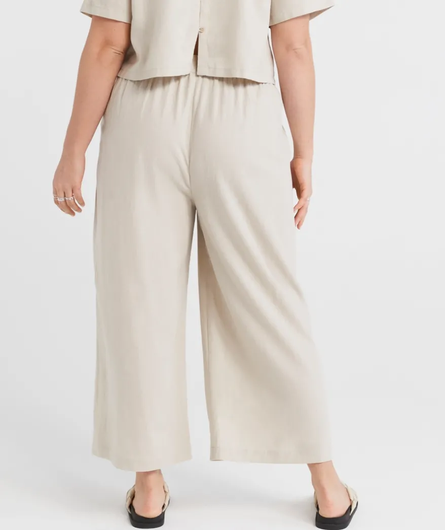 THE EUROPEAN LINEN BLEND CULOTTE
