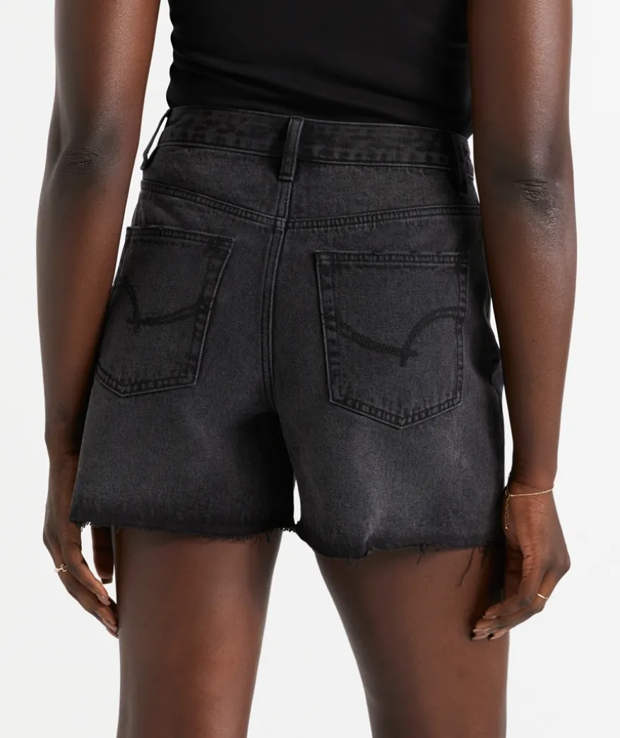 THE HIGH RELAXED DENIM SHORT