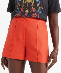 THE LINEN BLEND TAILORED SHORT
