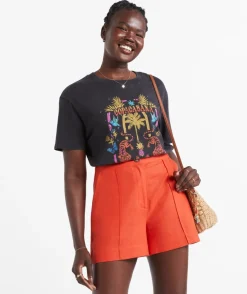 THE LINEN BLEND TAILORED SHORT