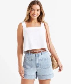 THE PATCH POCKET DENIM SHORT