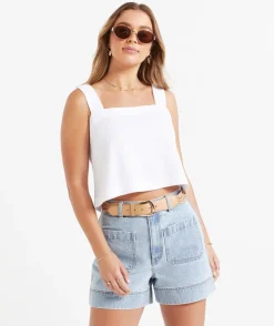 THE PATCH POCKET DENIM SHORT