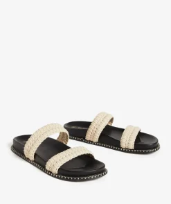 TORI ECRU WHIPSTITCH SANDAL
