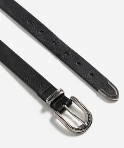 WESTERN ANTIQUE SILVER BUCKLE BELT