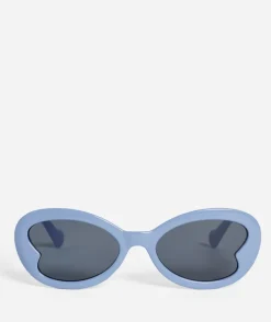 WILLA ROUND SUNGLASSES - BLUE