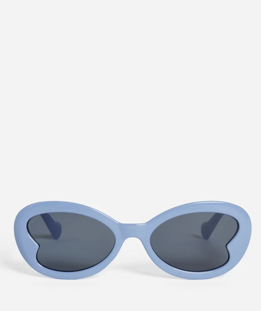 WILLA ROUND SUNGLASSES - BLUE