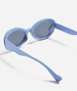 WILLA ROUND SUNGLASSES - BLUE