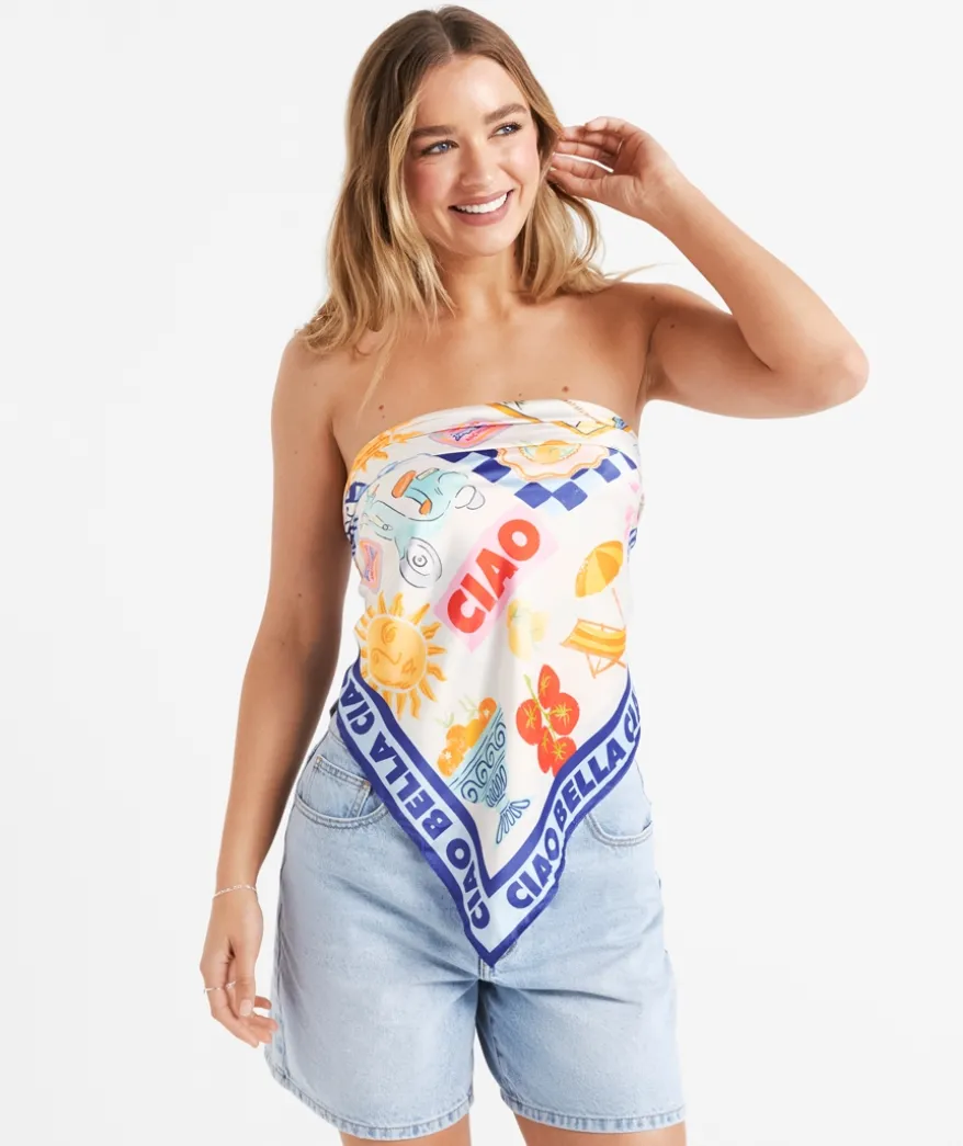 XL SATIN SCARF - ENDLESS SUMMER