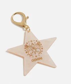 ZODIAC ACRYLIC TAG KEYRING