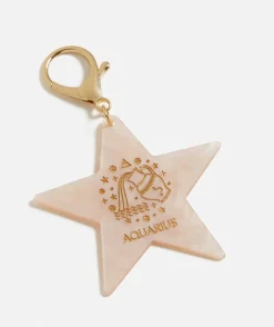 ZODIAC ACRYLIC TAG KEYRING