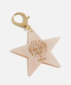 ZODIAC ACRYLIC TAG KEYRING