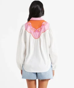 ZOE EMBELLISHED YOKE SHIRT
